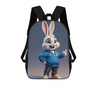 sinyumoney Cute Bunny Zaini, Zaino Per Bambini, Borsa Scolastica Per Studenti, Zaini Da Viaggio Stampati in 3D, Zaino Accessorio Moda, Zaini Impermeabili Per Bambini 17inch