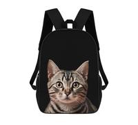 sinyumoney Cute Cat Zaini Stampati in 3D, Borsa Scolastica Casual Per Bambini, Borsa Scolastica Alla Moda Per Ragazzi, Studenti Delle Scuole Medie 17inch