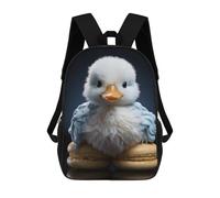 sinyumoney Cute Duckling And Macarons Zaino Per Bambini, Borsa Scolastica Per Ragazzi E Adolescenti, Regalo, Zaino Da Viaggio, Zaino Scolastico, Borsa Per Libri 17inch