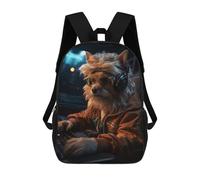 sinyumoney Cute Gaming Dog Zaini Stampati in 3D, Borsa Scolastica Casual Per Bambini, Borsa Scolastica Alla Moda Per Ragazzi, Studenti Delle Scuole Medie 17inch