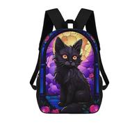 sinyumoney Cute Kitten Abstract Zaini Per Bambini, Zaini Scolastici, Borse Scolastiche Alla Moda Stampate in 3D Per Ragazzi, Studenti Delle Scuole Elementari E Medie 17inch