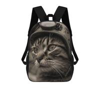 sinyumoney Cute Kitten at Arms WW2 Zaino Scolastico Per Bambini, Stampato in 3D, Borsa Scolastica Alla Moda, Borsa Scolastica Casual Per Ragazzi, Studenti Delle Scuole Elementari E Medie 17inch