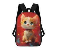 sinyumoney Cute Kitten Painting Zaini Casual Per Bambini, Borse Scolastiche Per Ragazzi E Ragazze, Zaini Per Libri, Zaini 17inch