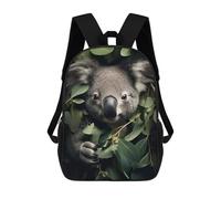 sinyumoney Cute Koala in Leaves Zaino Scolastico Per Bambini, Zaino Casual Da Viaggio Per Ragazzi E Ragazze, Zaino Da Giorno Di Grande Capacità 17inch