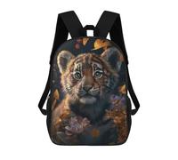 sinyumoney Cute Little Tiger Cub Zaino Scolastico Per Bambini, Stampato in 3D, Borsa Scolastica Alla Moda, Borsa Scolastica Casual Per Ragazzi, Studenti Delle Scuole Elementari E Medie 17inch