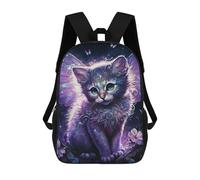 sinyumoney Cute Magic Cat Stampa Zaino Per Bambini, Borsa Scolastica Per Adulti E Bambini, Zaino Da Viaggio Per Tutti I Giorni 17inch