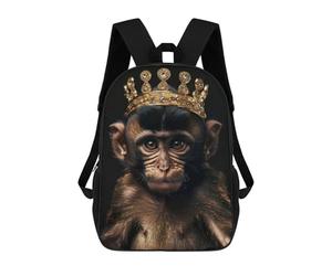sinyumoney Cute Monkey King Zaino Scolastico Zaino Per Bambini Borsa Scolastica Di Grande Capacità Zaino Per Bambini Per La Scuola Zaino 3D Borsa Per Libri Regali Per Bambini 17inch