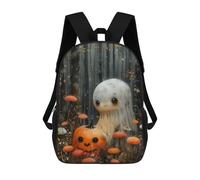 sinyumoney Cute Pumpkin Ghost Zaino in Peluche A Forma Di Cartone Animato, Zaino 3D Per Bambini, Borsa Scolastica, Idea Regalo Di Compleanno Per Ragazzi E Ragazze 17inch