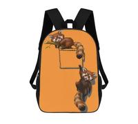 sinyumoney Cute Red Panda Playing Zaino Scolastico Per Bambini, Borsa Scolastica Stampata in 3D Per Ragazzi, Studenti Delle Scuole Elementari E Medie 17inch