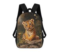sinyumoney Cute Tiger Cub Zaino Scolastico Per Bambini, Stampato in 3D, Borsa Scolastica Alla Moda, Borsa Scolastica Casual Per Ragazzi, Studenti Delle Scuole Elementari E Medie 17inch