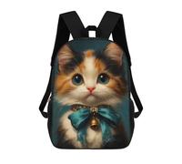 sinyumoney Cute Victorian Cat Art Zaini Per Bambini, Zaini Scolastici Personalizzati 3D Per Ragazzi E Ragazze, Zaini Scolastici Grandi, Zaini Casual Da Giorno 17inch
