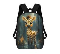 sinyumoney Cute Zebra Illustration Zaini Casual Per Bambini, Borse Scolastiche Per Ragazzi E Ragazze, Zaini Per Libri, Zaini 17inch