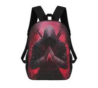 sinyumoney Dark Assassin with Red Aura Zaino Impermeabile Da Viaggio, Borsa Per Computer Per Campus, Viaggi All'aperto, Sport 17inch