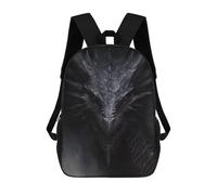 sinyumoney Dark Dragon Fantasy Artwork -2 Zaino Per La Scuola Stampato in 3D Borsa Scolastica Per Ragazzi E Ragazze Zaino Per Bambini Zaino Da Viaggio 17inch