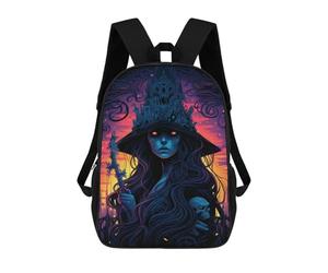 sinyumoney Dark Queen's Crown Zaino Scolastico Per Bambini, Stampato in 3D, Borsa Scolastica Alla Moda, Borsa Scolastica Casual Per Ragazzi, Studenti Delle Scuole Elementari E Medie 17inch