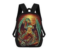 sinyumoney Dark Romance Zaini Stampati in 3D, Borsa Scolastica Casual Per Bambini, Borsa Scolastica Alla Moda Per Ragazzi, Studenti Delle Scuole Medie 17inch