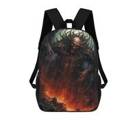 sinyumoney Dark Skeleton Zaino Scolastico Per Bambini, Stampato in 3D, Borsa Scolastica Alla Moda, Borsa Scolastica Casual Per Ragazzi, Studenti Delle Scuole Elementari E Medie 17inch