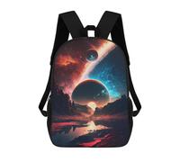 sinyumoney Dawn Cosmic Symphony Zaino Stampato 3D Per Ragazzi Borsa Scuola Grande Capacità Borsa Da Viaggio, Borsa Per Libri, Borsa Da Scuola Per Ragazzi Mochila, Cosmic Sunset Serenity, 17"
