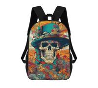 sinyumoney Day of The Dead Celebration -1 Zaino Scolastico Alla Moda Per Studenti, Adatto A Ragazzi E Ragazze, Ideale Per Viaggi All'aperto E Attività Ricreative. 17inch
