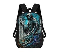 sinyumoney Death's Serene Presence Zaino Per La Scuola Stampato in 3D Borsa Scolastica Per Ragazzi E Ragazze Zaino Per Bambini Zaino Da Viaggio 17inch