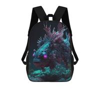 sinyumoney Deep Sea Monster Fish Zaini Per Bambini Zaino Scolastico Borsa Scolastica Stampata in 3D Borsa Scolastica Per Ragazzi Studenti Delle Scuole Elementari E Medie 17inch