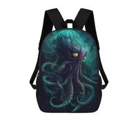 sinyumoney Deep Sea Octopus Fantasy Art Zaini Per Bambini Zaino Scolastico Borsa Scolastica Stampata in 3D Borsa Scolastica Per Ragazzi Studenti Delle Scuole Elementari E Medie 17inch