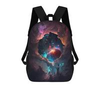 sinyumoney Deep Space Nebula Zaino Scolastico Per Bambini, Zaino Casual Da Viaggio Per Ragazzi E Ragazze, Zaino Da Giorno Di Grande Capacità 17inch