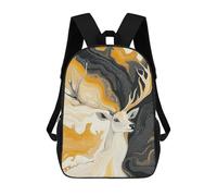 sinyumoney Deer Abstract Art Print Zaini Casual Per Bambini, Borse Scolastiche Per Ragazzi E Ragazze, Zaini Per Libri, Zaini 17inch