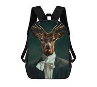 sinyumoney Deer Character Zaini Per Bambini, Zaini Scolastici Personalizzati 3D Per Ragazzi E Ragazze, Zaini Scolastici Grandi, Zaini Casual Da Giorno 17inch