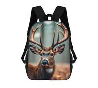 sinyumoney Deer Face Zaini Per Bambini, Zaini Scolastici Personalizzati 3D Per Ragazzi E Ragazze, Zaini Scolastici Grandi, Zaini Casual Da Giorno 17inch