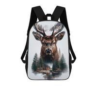 sinyumoney Deer in Winter Forest Zaini, Zaino Per Bambini, Borsa Scolastica Per Studenti, Zaini Da Viaggio Stampati in 3D, Zaino Accessorio Moda, Zaini Impermeabili Per Bambini 17inch