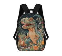 sinyumoney Dinosaur in Bloom Zaino Scolastico Stampato in 3D, Borse Scolastiche Per Ragazzi E Ragazze, Zaino Per Laptop Per Bambini/studenti/adulti 17inch