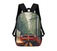 sinyumoney Discovering Hidden Forests Zaini, Zaino Per Bambini, Borsa Scolastica Per Studenti, Zaini Da Viaggio Stampati in 3D, Zaino Accessorio Moda, Zaini Impermeabili Per Bambini 17inch