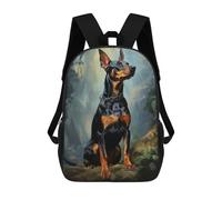 sinyumoney Dobermann Portrait Zaino Scolastico Borsa Per Lavoro Borsa Per Laptop Resistente Per Ragazzi/Ragazze/Adolescenti 17inch