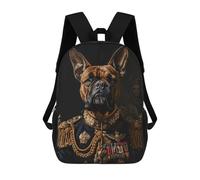 sinyumoney Dog Emperor Zaino Scolastico Stampato in 3D, Borse Scolastiche Per Ragazzi E Ragazze, Zaino Per Laptop Per Bambini/studenti/adulti 17inch