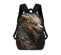 sinyumoney Dragon Decorative Art Zaino Per La Scuola Stampato in 3D Borsa Scolastica Per Ragazzi E Ragazze Zaino Per Bambini Zaino Da Viaggio 17inch