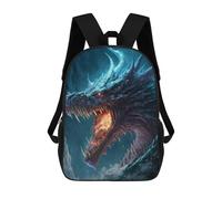 sinyumoney Dragon Fire Fantasy Artwork -1 Zaino Scolastico Alla Moda Per Studenti, Adatto A Ragazzi E Ragazze, Ideale Per Viaggi All'aperto E Attività Ricreative. 17inch