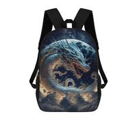 sinyumoney Dragon Moonlit Sky -2 Stampa Zaino Per Bambini, Borsa Scolastica Per Adulti E Bambini, Zaino Da Viaggio Per Tutti I Giorni 17inch
