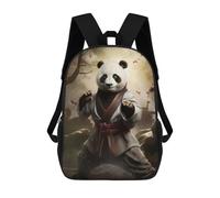 sinyumoney Dragon On The Cliff Edge Zaino scolastico stampato 3D per ragazzi e ragazze, zaino per computer portatile per bambini/studenti/adulti, Karate Panda, 17"