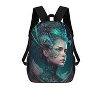 sinyumoney Dragon Queen's Enchanted Portrait Zaino, Zaino Per Bambini, Borsa Scolastica Per Studenti, Zaino Per Libri, Borsa Scolastica Stampata in 3D Per Ragazzi E Ragazze 17inch