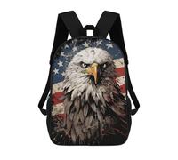sinyumoney Eagle American Flag Zaino Per Bambini, Borsa Scolastica Per Ragazzi E Adolescenti, Regalo, Zaino Da Viaggio, Zaino Scolastico, Borsa Per Libri 17inch