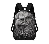 sinyumoney Eagle Portrait Artwork Zaino Scolastico Per Bambini, Zaino Casual Da Viaggio Per Ragazzi E Ragazze, Zaino Da Giorno Di Grande Capacità 17inch