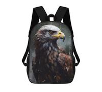 sinyumoney Eagle Portrait Painting Zaino Scolastico Per Bambini Stampato in 3D Per Bambini, Zaini Da Viaggio, Borse Per Libri Per Ragazzi, Studenti Delle Scuole Elementari 17inch