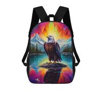 sinyumoney Eagle Reflection Landscape Stampa Zaino Per Bambini, Borsa Scolastica Per Adulti E Bambini, Zaino Da Viaggio Per Tutti I Giorni 17inch