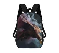 sinyumoney Eagle Water Neon Smoke Art Stampa Zaino Per Bambini, Borsa Scolastica Per Adulti E Bambini, Zaino Da Viaggio Per Tutti I Giorni 17inch