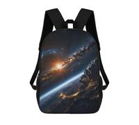 sinyumoney Earth from Space Zaino Scolastico Per Bambini, Stampato in 3D, Borsa Scolastica Alla Moda, Borsa Scolastica Casual Per Ragazzi, Studenti Delle Scuole Elementari E Medie 17inch