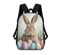 sinyumoney Easter Bunny with Eggs-7 Zaino Impermeabile Per Computer, Ideale Per Campeggio, Avventure All'aria Aperta E Viaggi Quotidiani 17inch