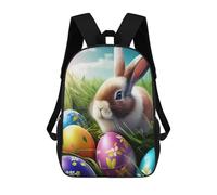 sinyumoney Easter Egg Hunt Scene Zaino, Zaino Per Bambini, Borsa Scolastica Per Studenti, Zaino Per Libri, Borsa Scolastica Stampata in 3D Per Ragazzi E Ragazze 17inch