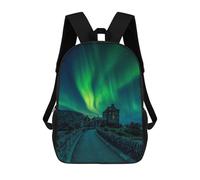 sinyumoney Eilean Donan Castle Aurora Zaini Per Bambini, Zaini Scolastici, Borse Scolastiche Alla Moda Stampate in 3D Per Ragazzi, Studenti Delle Scuole Elementari E Medie 17inch