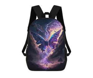 sinyumoney Electric Butterfly Sky Zaino Scolastico Alla Moda Per Studenti, Adatto A Ragazzi E Ragazze, Ideale Per Viaggi All'aperto E Attività Ricreative. 17inch